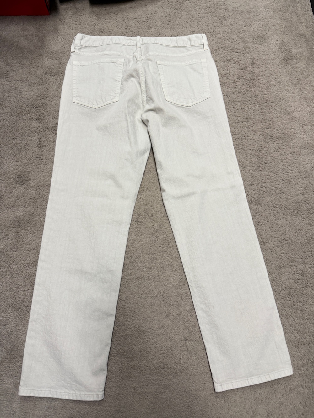Flag & Anthem Men's Cream Color Jeans – Classic Straight Leg 33x30